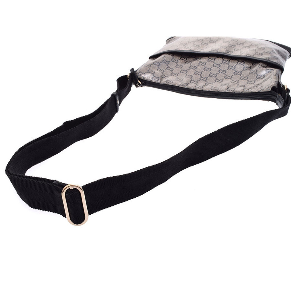 Gucci Crystal leather crossbody GG GG bag Supreme black - Picture 3 of 11